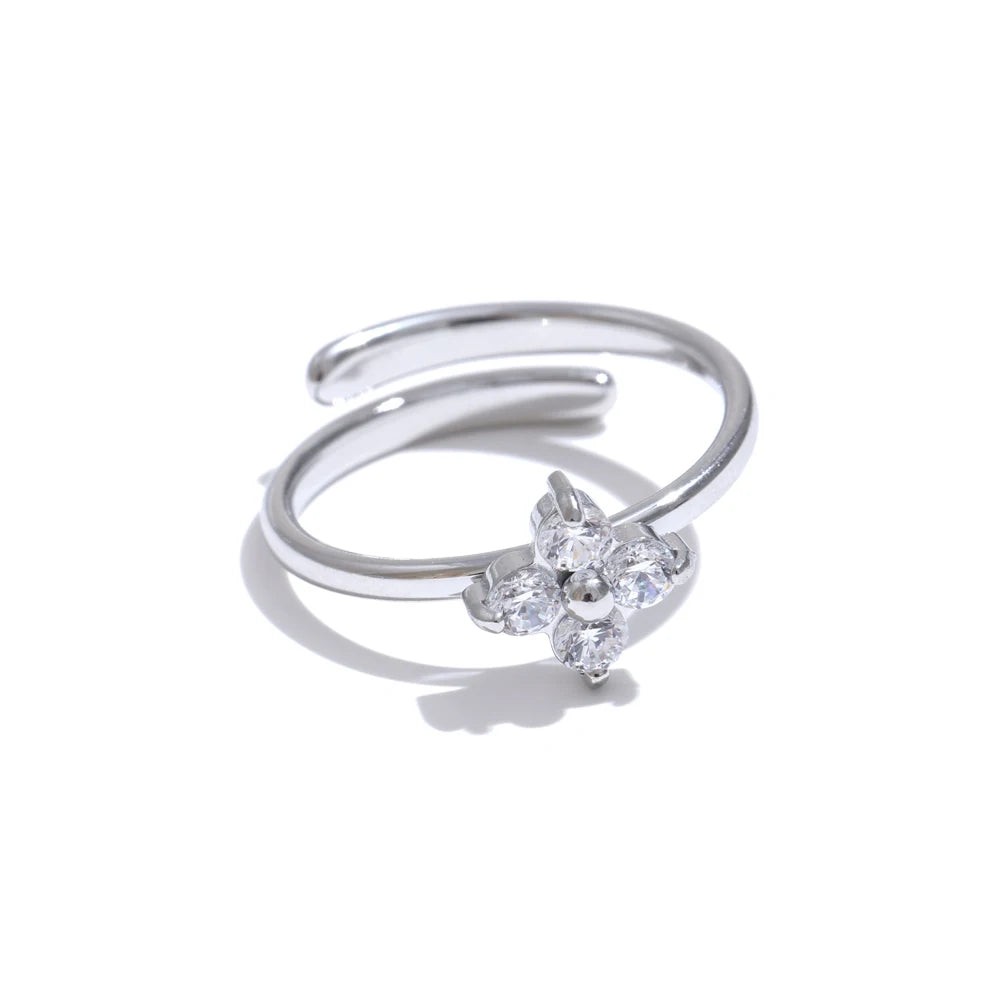 Fleur Scintillante — Acier Inoxydable