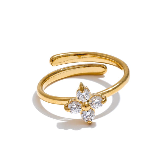 Fleur Scintillante — Acier Inoxydable